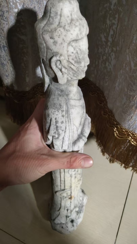 古玩雜項菩薩像真品鑒賞圖