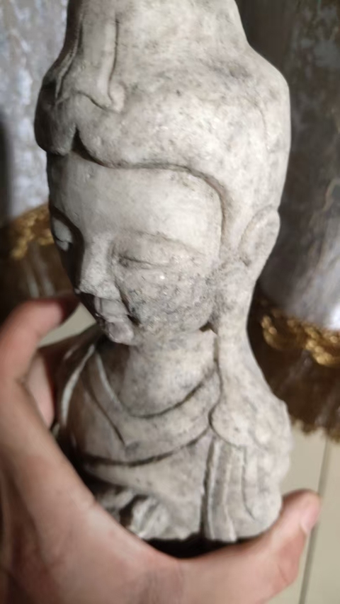 古玩雜項菩薩像真品鑒賞圖