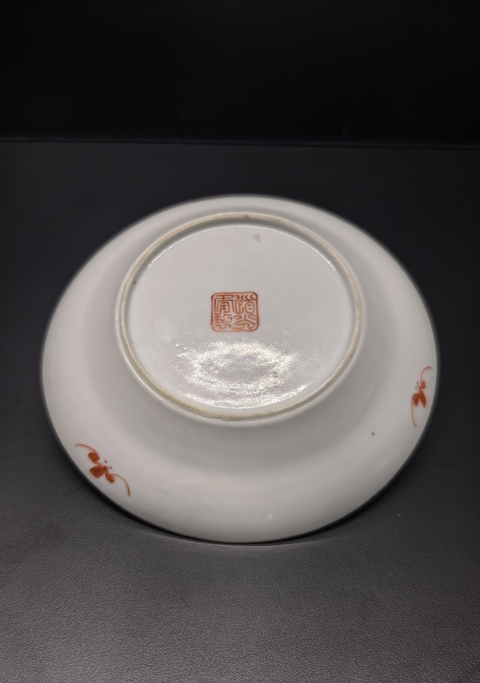 古玩陶瓷道光粉彩無雙譜馬蹄杯碟套拍賣，當(dāng)前價(jià)格33333元