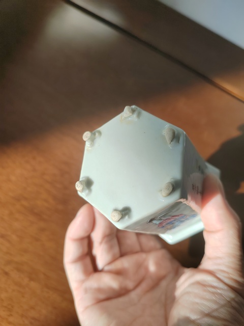 古玩陶瓷粉彩無雙譜人物溫酒器真品鑒賞圖