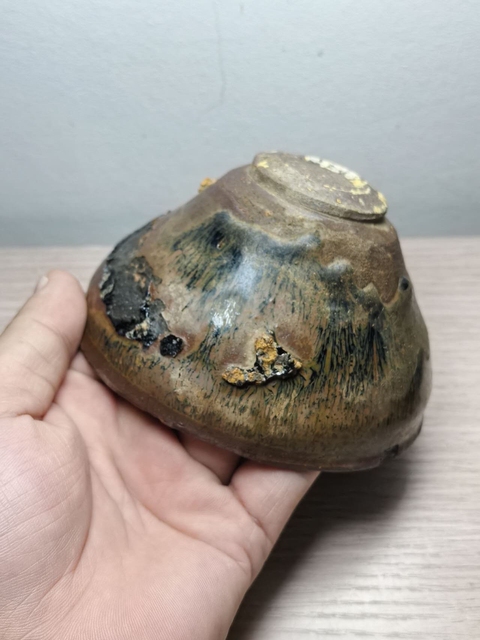 古玩陶瓷建窯兔毫束口盞真品鑒賞圖