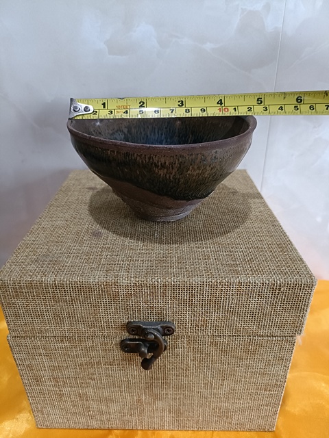 古玩陶瓷建窯兔毫束口盞真品鑒賞圖