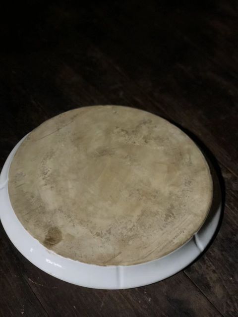古玩陶瓷粉彩富貴白頭紋茶盤真品鑒賞圖