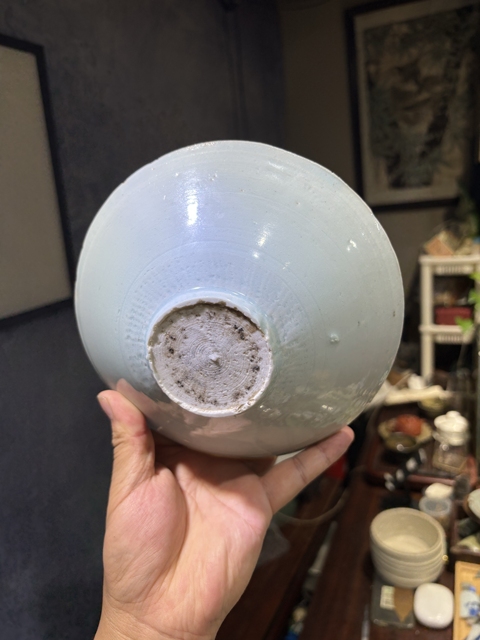 古玩陶瓷湖田窯刻花云花紋碗真品鑒賞圖