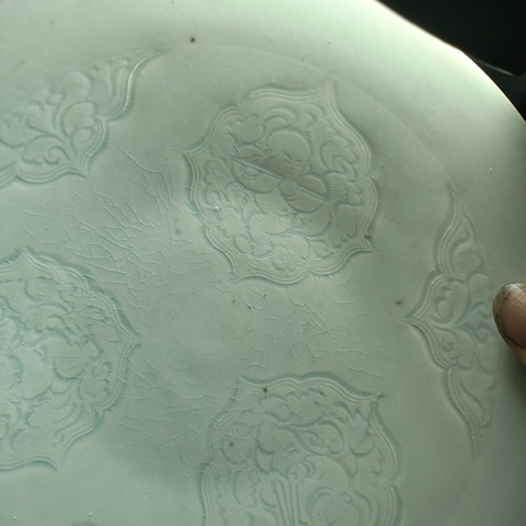 古玩陶瓷湖田窯影青釉娃娃碗真品鑒賞圖