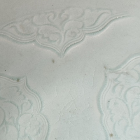 古玩陶瓷湖田窯影青釉娃娃碗真品鑒賞圖