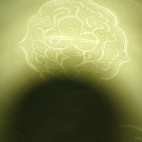 古玩陶瓷湖田窯影青釉娃娃碗真品鑒賞圖