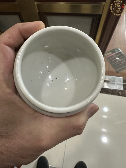 古玩陶瓷礬紅梵文豆真品鑒賞圖