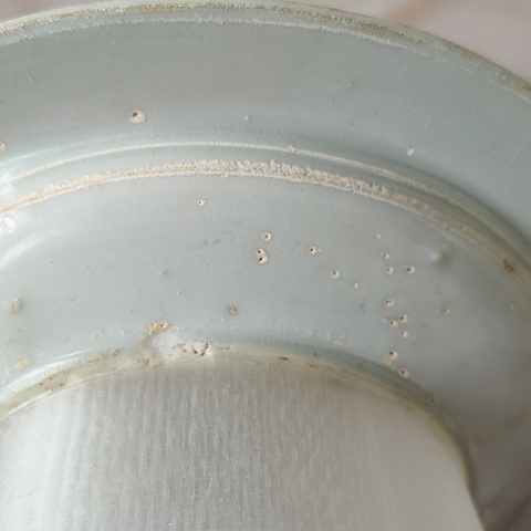 古玩陶瓷湖田窯高腳杯和托真品鑒賞圖
