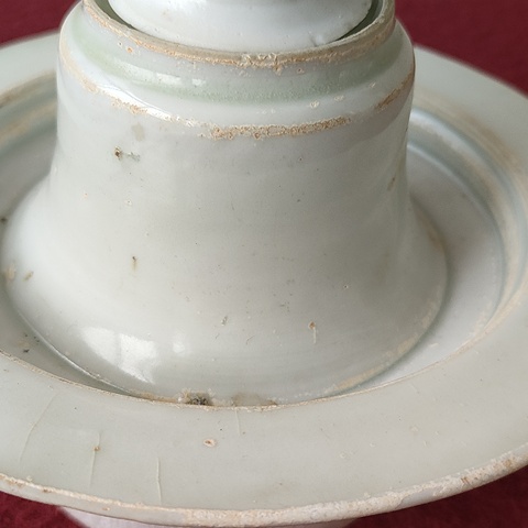 古玩陶瓷湖田窯高腳杯和托真品鑒賞圖