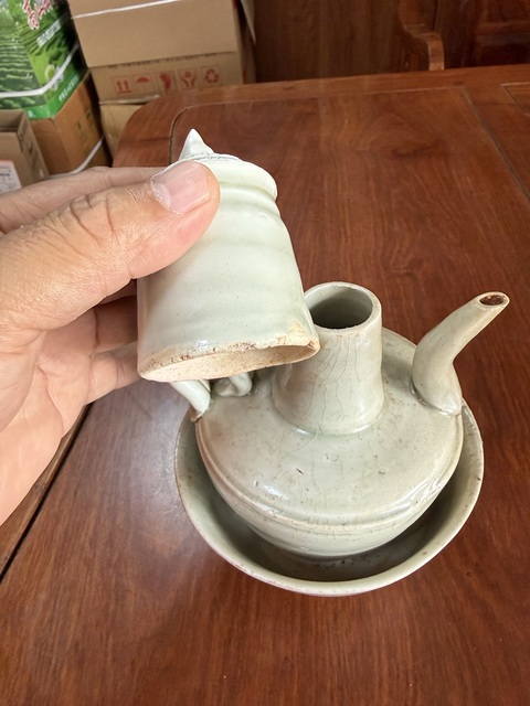 古玩陶瓷宋代影青溫壺真品鑒賞圖