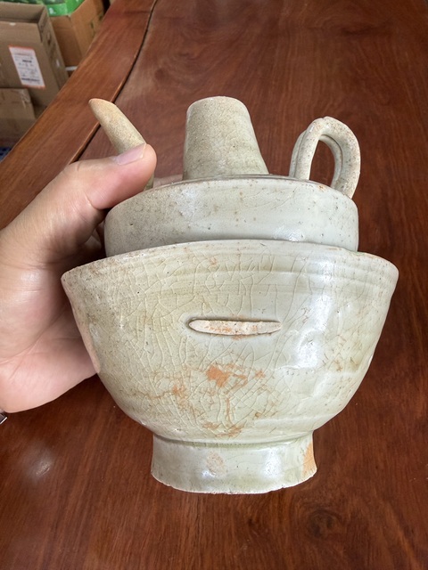 古玩陶瓷宋代影青溫壺真品鑒賞圖