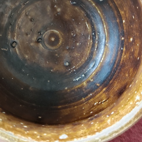 古玩陶瓷贛州窯褐釉鼓釘罐拍賣,當前價格1800元