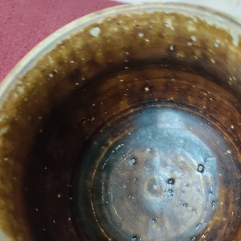 古玩陶瓷贛州窯褐釉鼓釘罐拍賣,當前價格1800元