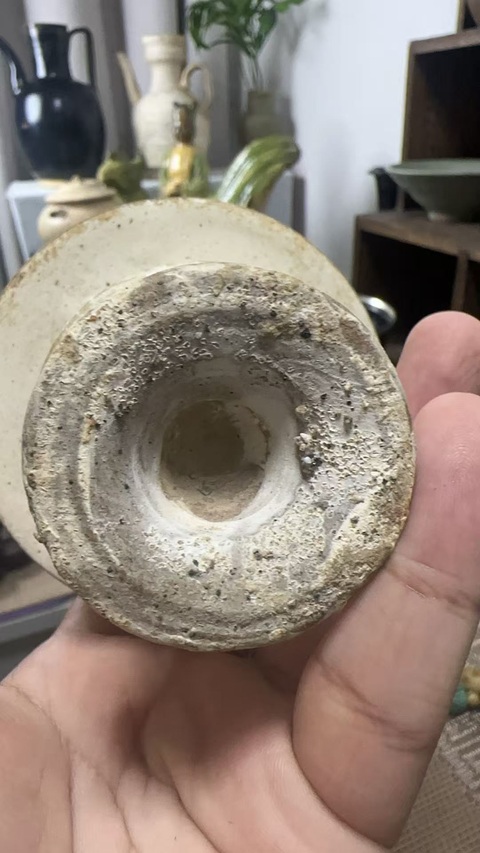 古玩陶瓷白釉行爐真品鑒賞圖