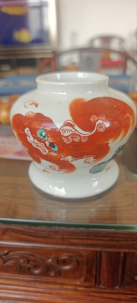 古玩陶瓷粉彩太師少保罐真品鑒賞圖