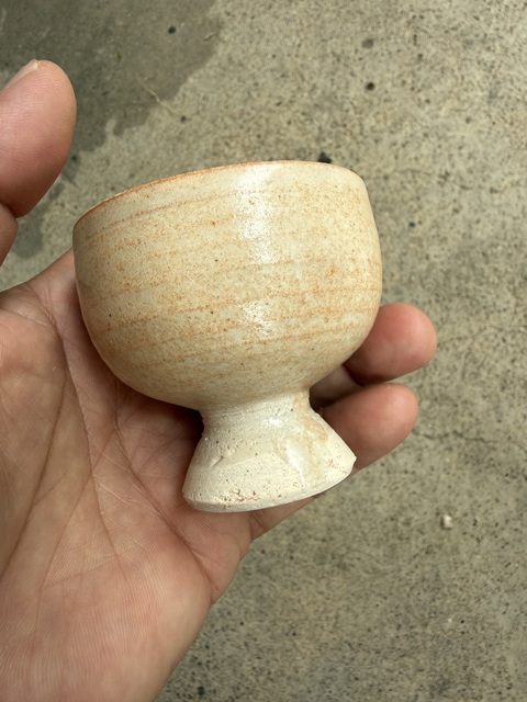 古玩陶瓷青白釉高足杯真品鑒賞圖