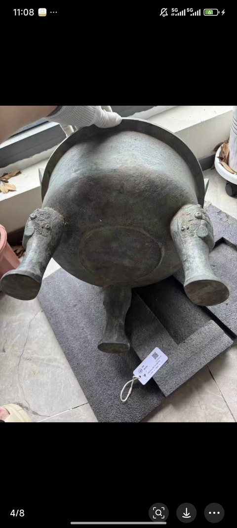 古玩銅器銅鼎真品鑒賞圖