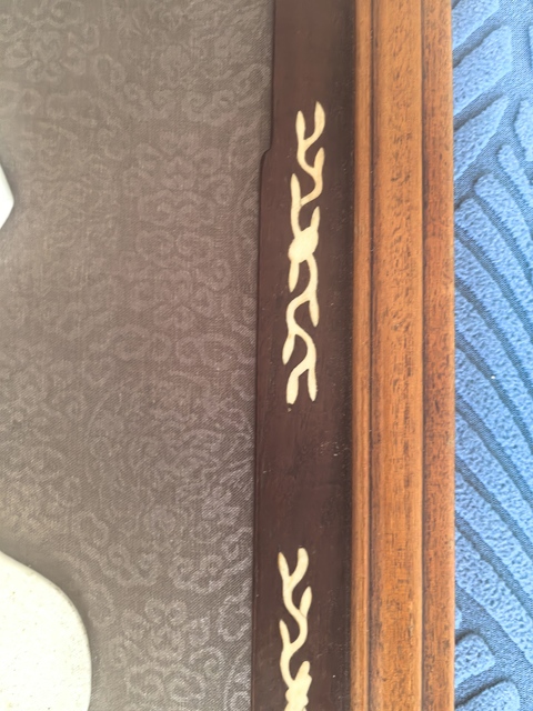 古玩雜項清代粉彩嬰戲紋瓷片裝裱件真品鑒賞圖