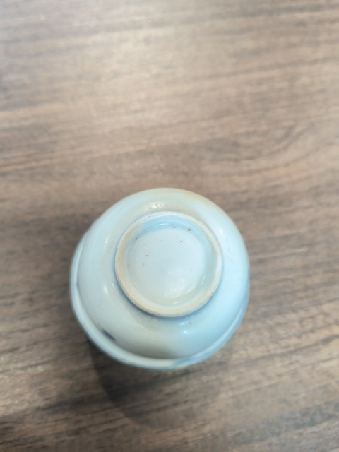 古玩陶瓷青花花卉紋杯真品鑒賞圖