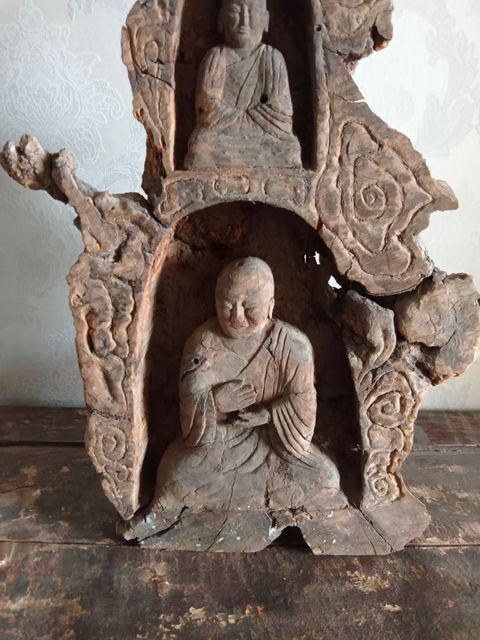 古玩雜項(xiàng)佛龕木雕真品鑒賞圖