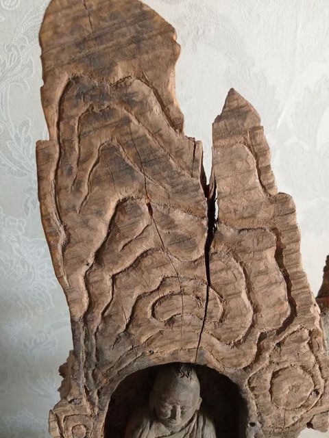 古玩雜項(xiàng)佛龕木雕真品鑒賞圖