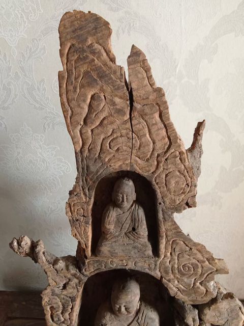 古玩雜項(xiàng)佛龕木雕真品鑒賞圖