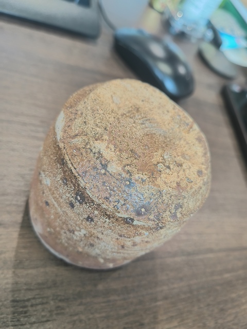 古玩陶瓷原始青釉杯真品鑒賞圖