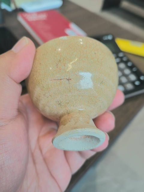古玩陶瓷青白釉高足杯真品鑒賞圖