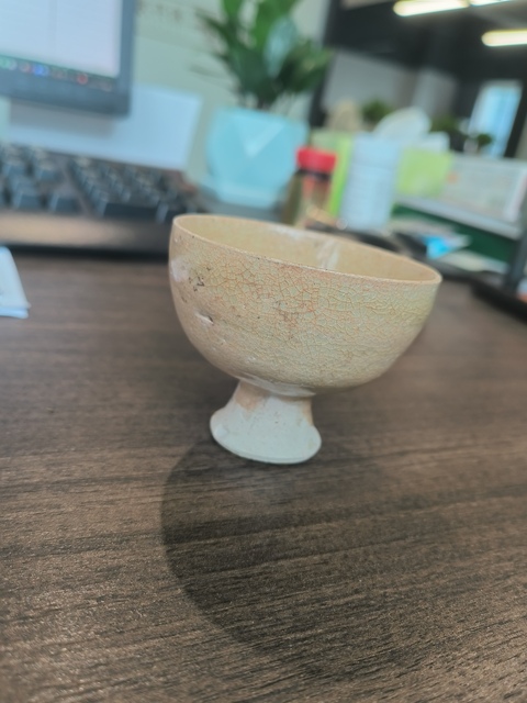 古玩陶瓷青白釉高足杯真品鑒賞圖