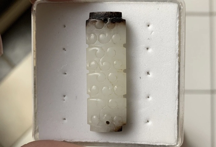 古玩玉器仿古玉勒子真品鑒賞圖