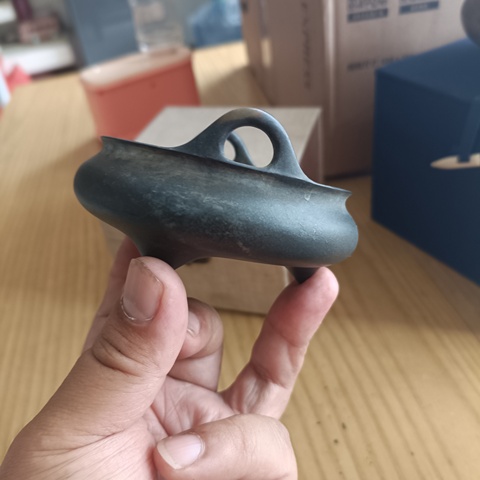 古玩銅器明代沖耳爐 銅爐 宣德爐真品鑒賞圖