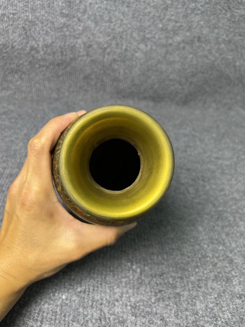 古玩雜項銅胎掐絲琺瑯觀音瓶真品鑒賞圖