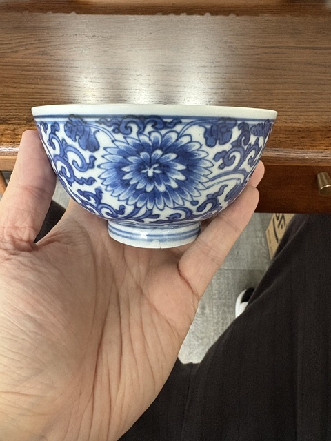 古玩陶瓷菊花杯真品鑒賞圖