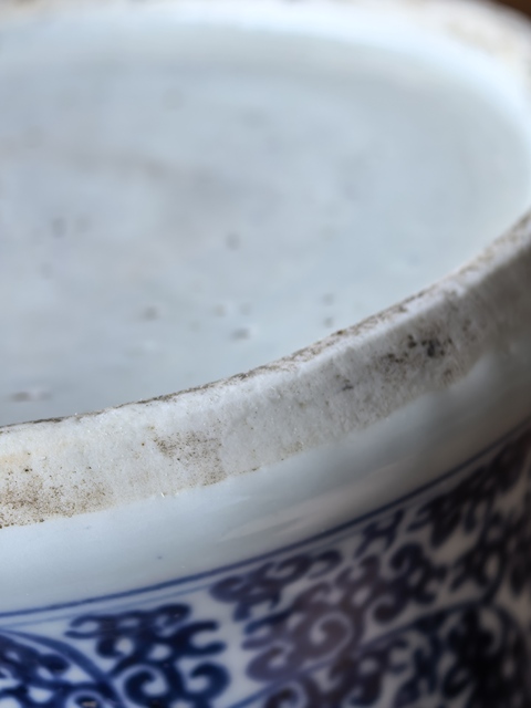 古玩陶瓷青花花觚真品鑒賞圖