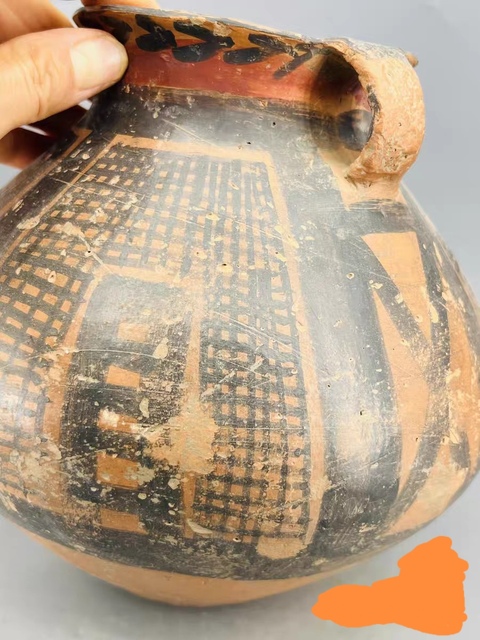 古玩陶瓷馬家窯彩陶雙系罐真品鑒賞圖