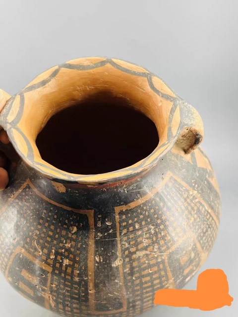 古玩陶瓷馬家窯彩陶雙系罐真品鑒賞圖