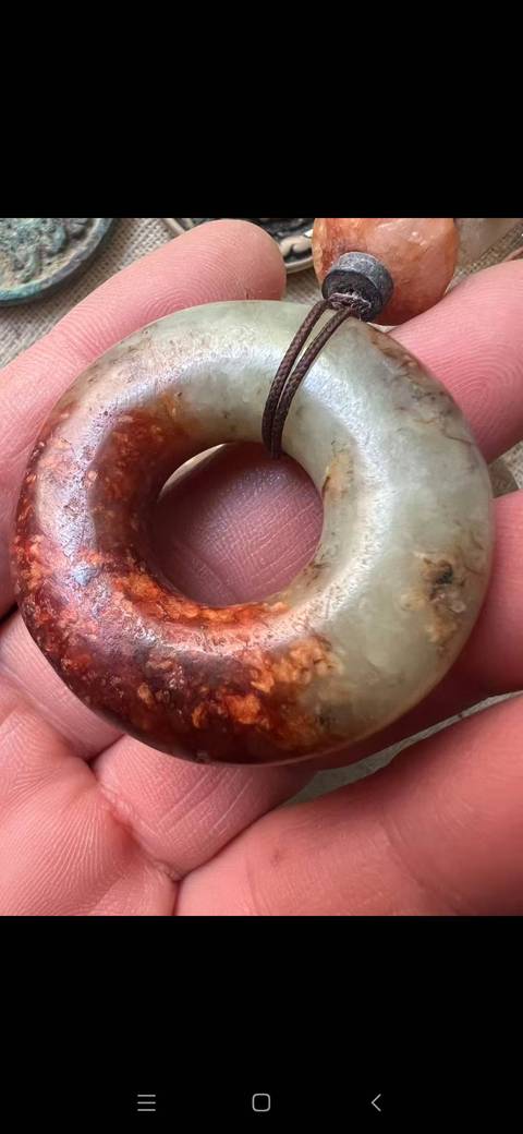 古玩玉器仿古做舊玉環(huán)真品鑒賞圖