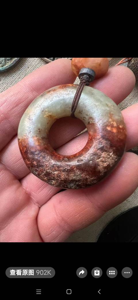 古玩玉器仿古做舊玉環(huán)真品鑒賞圖