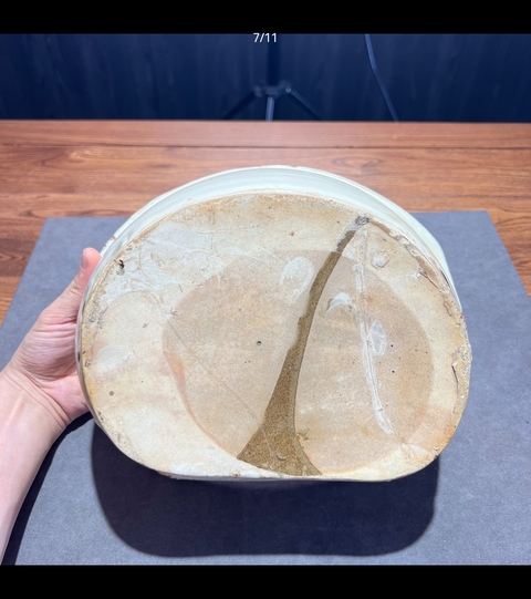 古玩陶瓷宋代磁州窯白底詩(shī)文枕真品鑒賞圖