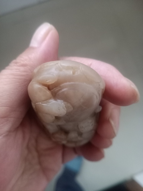 古玩玉器龍把件真品鑒賞圖