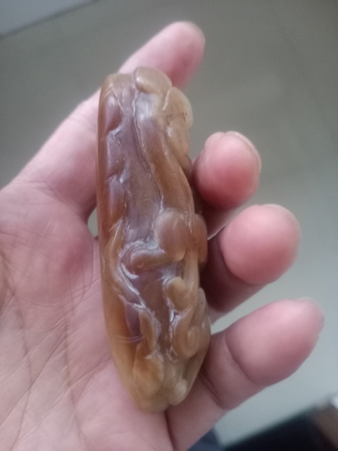古玩玉器龍把件真品鑒賞圖