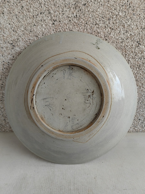 古玩陶瓷青花魚紋盤拍賣,當前價格680元