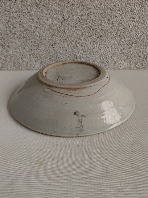 古玩陶瓷青花魚紋盤拍賣,當前價格680元