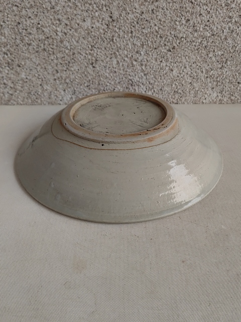 古玩陶瓷青花魚紋盤拍賣,當前價格680元