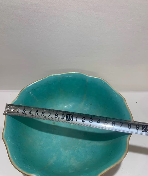 古玩陶瓷粉彩花鳥紋貢碗真品鑒賞圖