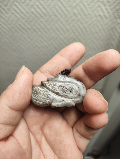 古玩玉器金元·鵝型玉飾真品鑒賞圖