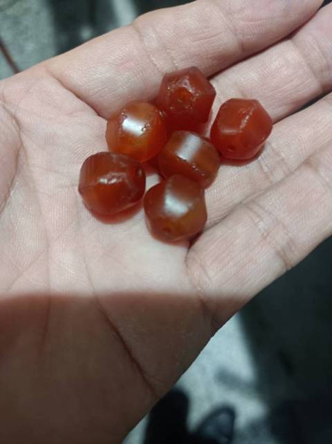 古玩玉器瑪瑙多愣珠真品鑒賞圖
