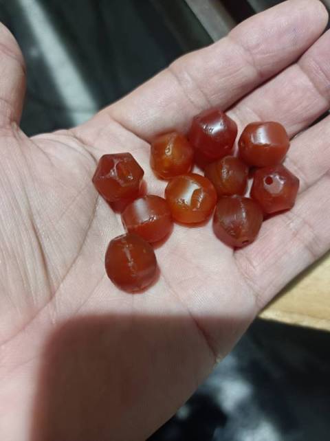 古玩玉器瑪瑙多愣珠真品鑒賞圖