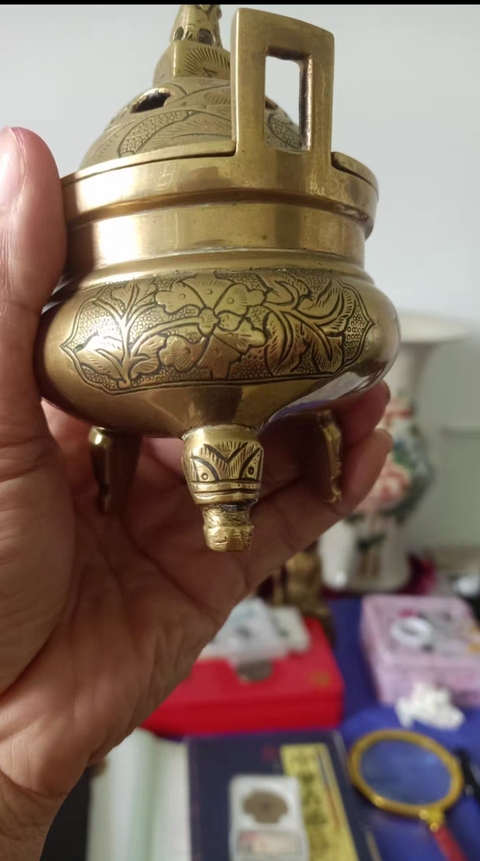 古玩銅器銅爐真品鑒賞圖